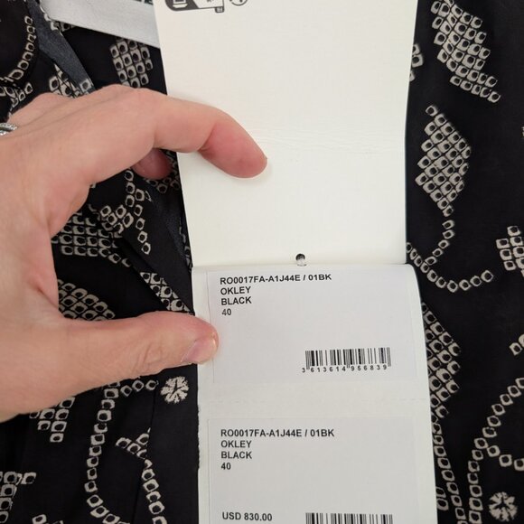 NWT Isabel Marant Étoile Okley Midi Dress Black New EU 40 / US 8 or Large - Picture 6 of 7